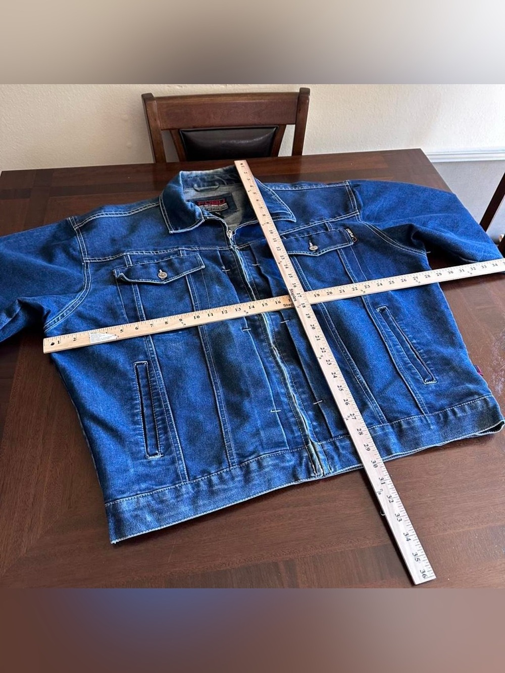 Vintage FUBU Denim Jacket Men’s 2XL Type 2 Style Full Zip - Picture 6 of 7
